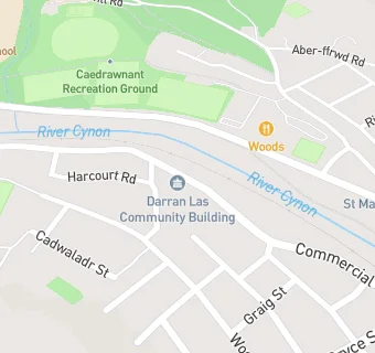 map for Cynon Infants School