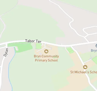 map for Bryn C.P. School