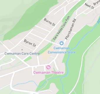 map for Cwmaman  Infants School