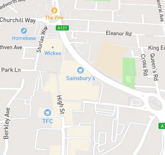 map for Sainsburys