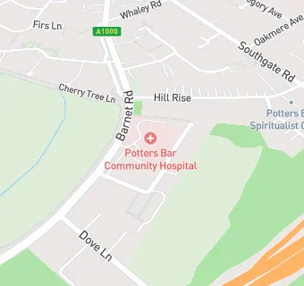 map for Mitie At Potters Bar Community Hospital