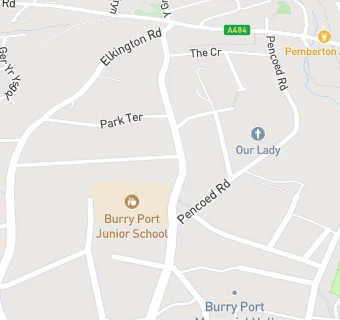 map for Burryport Junior School
