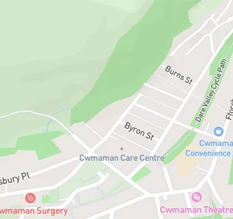 map for Cwmaman Care Centre