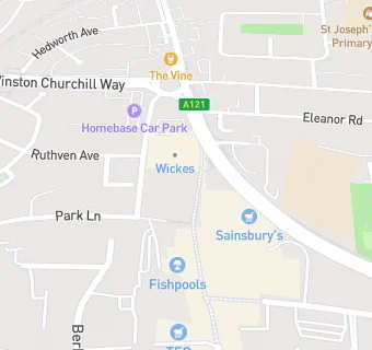 map for Bupa Dental Care, Waltham Cross