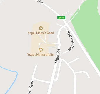 map for Ysgol Maes Y Coed