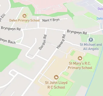 map for St Mary's R.C. Primary School