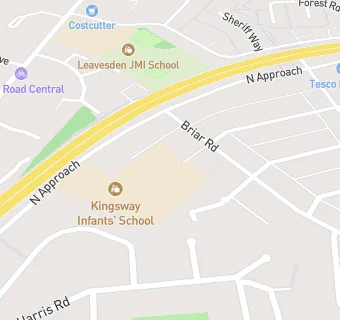 map for Kingsway Junior School