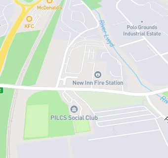 map for Isca Meats (PILCS car park, New Inn)