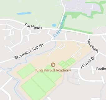 map for King Harold Business & Enterprise Academy