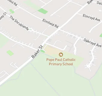 map for Pope Paul Catholic Primary School