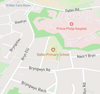 map for Dafen Primary School