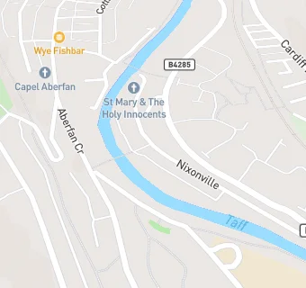 map for Merthyr Vale Ex Servicemen's Club & Institute