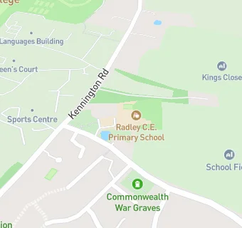 map for Radley Church of England Primary School