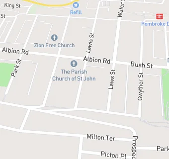 map for St John's Community Hall