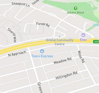 map for North Approach Surgery