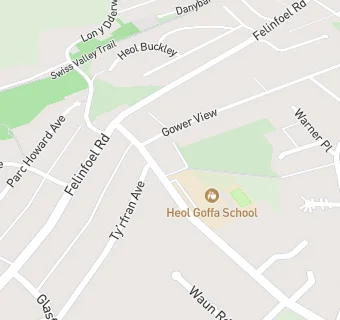 map for HEOL GOFFA SCHOOL