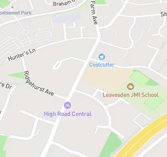 map for Leavesden Green Junior Mixed School