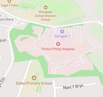 map for Brambly Hill Day Nursery - Prince Philip Hospital