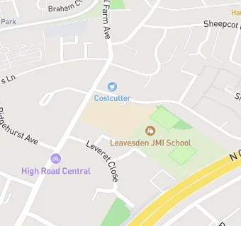 map for Leavesden JMI School