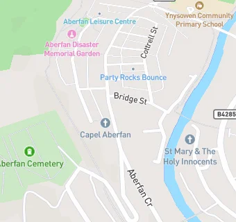 map for Aberfan Chinese