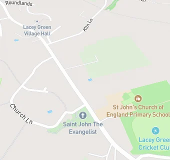 map for St John's Church of England (VA) Combined School, Lacey Green