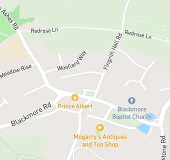 map for Blackmore Tearooms