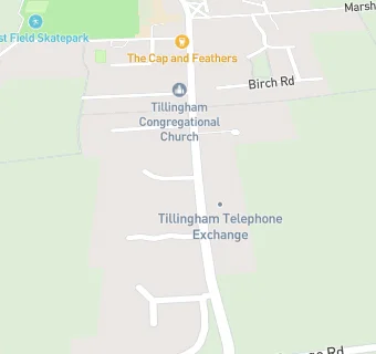 map for Tillingham Medical Centre