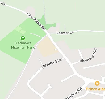 map for Blackmore Primary School