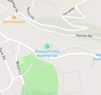 map for Nailsworth Mills Bowling Club