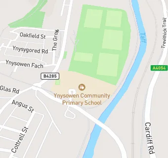 map for Ynysowen Community Primary School