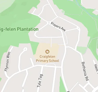 map for Craigfelen Primary School