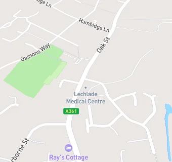 map for Lechlade Medical Centre