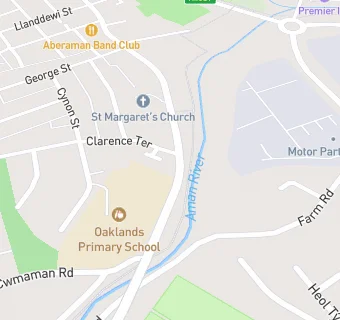 map for Oaklands Primary School