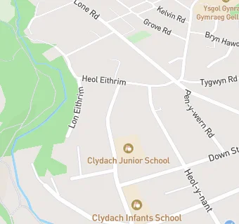 map for Clydach Junior School