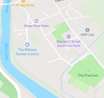 map for Usk Athletic Social Club