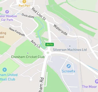 map for Esso Chesham Service Station