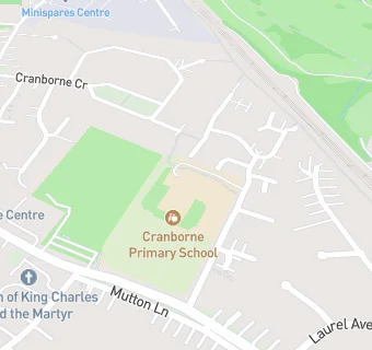 map for Cranborne Primary School