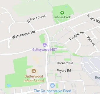 map for Galleywood Infants School