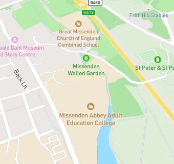 map for Missenden Abbey Adult Education College