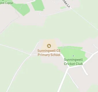 map for Sunningwell Church of England Primary School