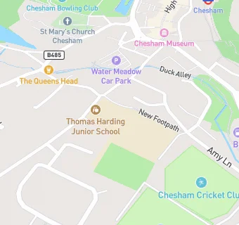 map for Thomas Harding Junior School