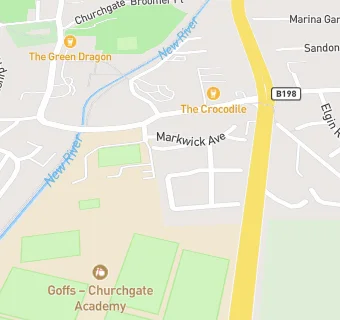 map for Goffs - Churchgate Academy