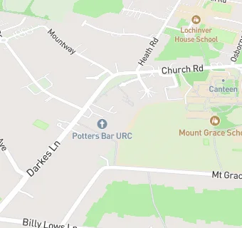 map for United Reformed Church Centre