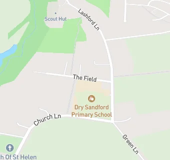 map for Dry Sandford Primary School