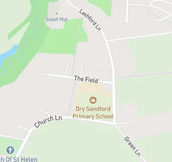 map for Dry Sandford CP School