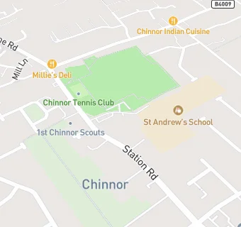 map for Unity Health Chinnor 