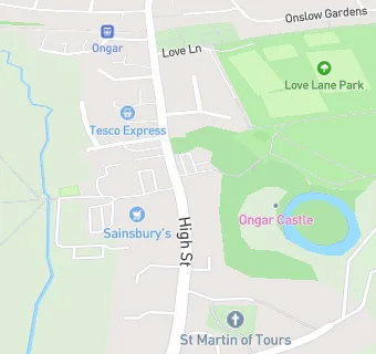 map for The Cock (Ongar) Ltd