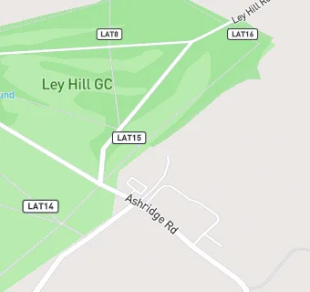 map for Chesham & Ley Hill Golf Club