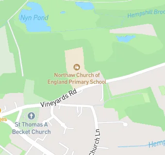 map for Northaw Church of England Primary School