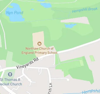 map for Northaw C of E Primary School